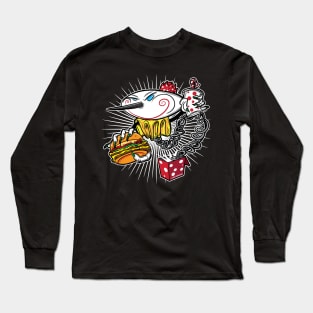 Jack in the Box with Burger and Soda Long Sleeve T-Shirt